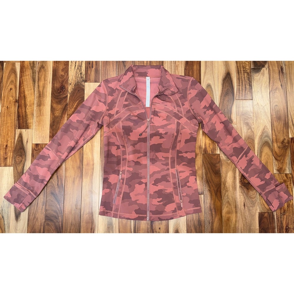 Lululemon Define Jacket Heritage 365 Camo Brier Rose Multi Pink Size 10